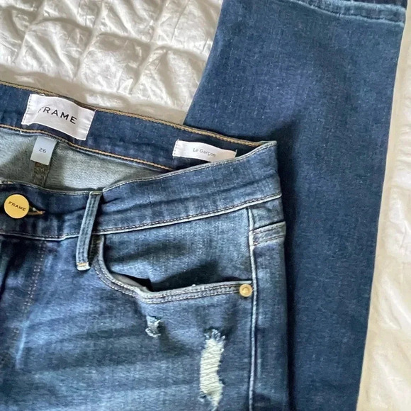 Frame le Garçon denim in Azure - Picture 7 of 14